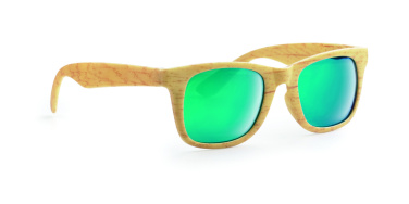 Logo trade promotional items image of: Wooden look sunglasses MAARDU