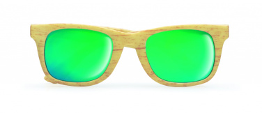 Logo trade promotional giveaway photo of: Wooden look sunglasses MAARDU