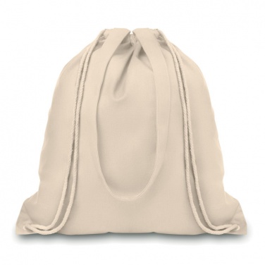 Logo trade promotional giveaway photo of: 220gr/m² canvas 2 function bag