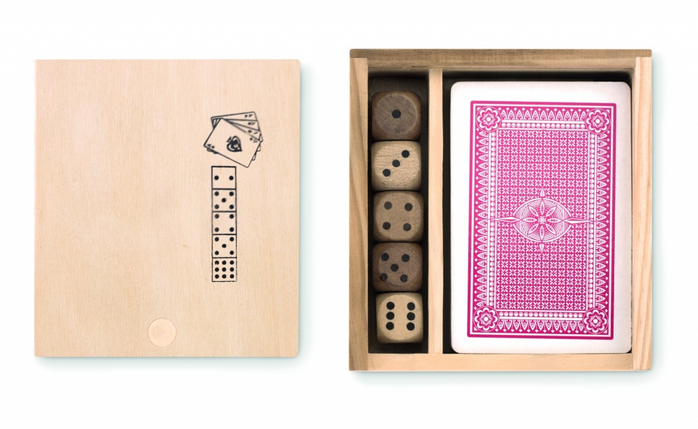 Logotrade advertising product picture of: Cards and dices in box