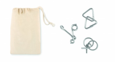 Logotrade promotional gift picture of: Set of 3 metal brain teasers