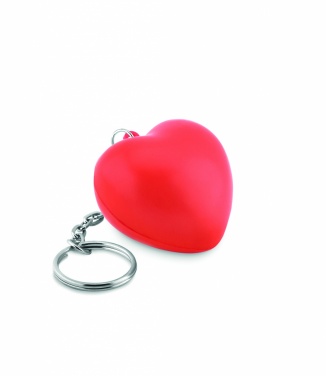 Logo trade business gift photo of: Key ring with PU heart Ogre