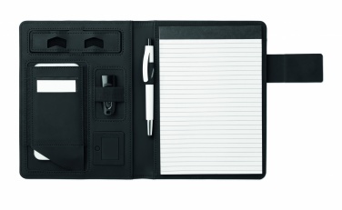 Logo trade promotional merchandise photo of: A5 folder with power bank