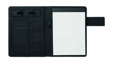 Logo trade promotional items image of: A5 folder with power bank
