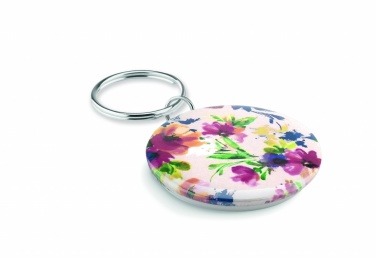 Logo trade promotional merchandise picture of: Small pin button key ring Tukums