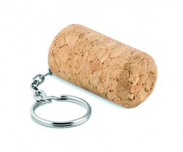 Logo trade corporate gifts picture of: Wine cork key ring Sigulda