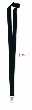 Logotrade promotional giveaway image of: Lanyard with metal hook 20 mm