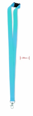 Logo trade promotional gifts image of: Lanyard with metal hook 20 mm