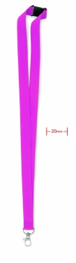 Logo trade promotional gifts picture of: Lanyard with metal hook 20 mm
