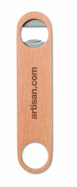 Logo trade corporate gifts picture of: Wooden bottle opener