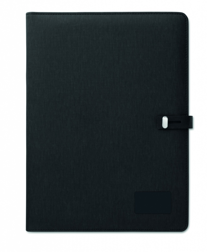 Logo trade promotional items image of: A4 folder w/wireless charger5W