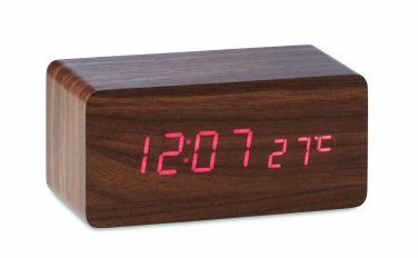 Logotrade promotional merchandise photo of: LED clock/5W wireless charger