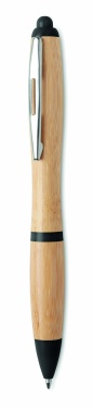 Logotrade promotional gift picture of: Ballpoint pen made of ABS and bamboo