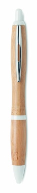 Logo trade promotional product photo of: Ballpoint pen made of ABS and bamboo
