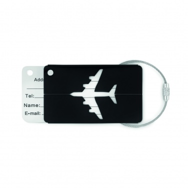 Logo trade advertising products image of: Aluminium luggage tag