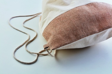 Logotrade promotional product image of: Drawstring bag w/ jute details