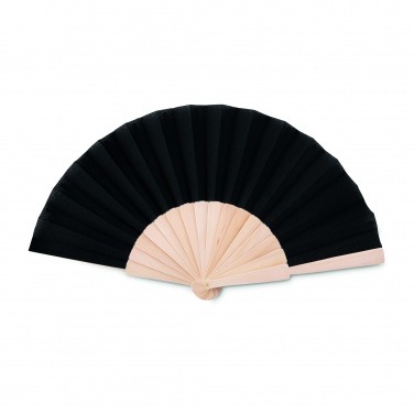 Logo trade corporate gift photo of: Manual hand fan wood