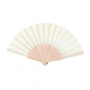 Logo trade promotional items picture of: Manual hand fan wood