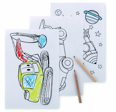 Logotrade advertising product image of: Colouring set with 6 pencils