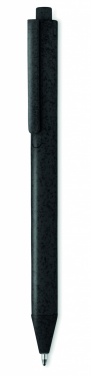 Logo trade promotional giveaways picture of: Wheat Straw/ABS push type pen