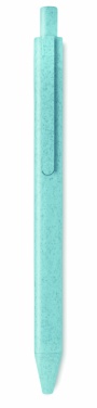 Logo trade promotional giveaways image of: Wheat Straw/ABS push type pen