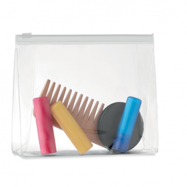 Logo trade promotional merchandise image of: Cosmetic pouch with zipper
