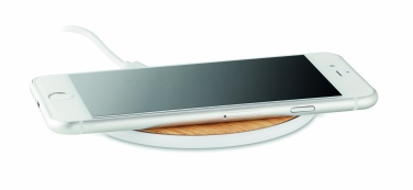Logo trade promotional merchandise picture of: Wireless charger round 5W TISPAD