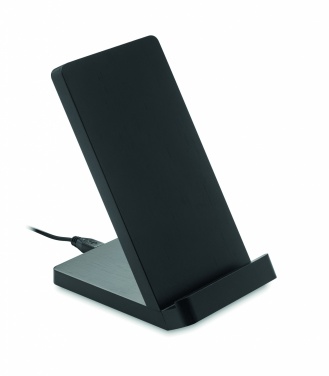 Logo trade promotional gifts picture of: Bamboo wireless charge stand 5W WIRESTAND