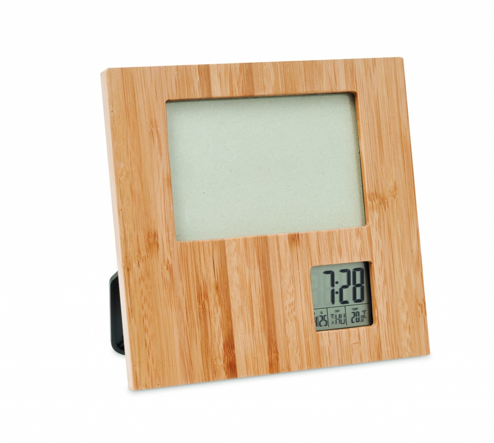 Logotrade corporate gift picture of: Photo frame with weather statio