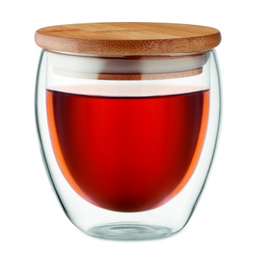 Logo trade promotional items picture of: Double wall glass 250ml Hamburg