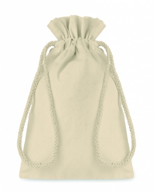 Logo trade promotional giveaway photo of: Small Cotton draw cord bag