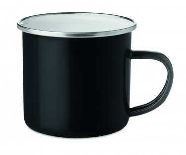 Logo trade advertising product photo of: Metal mug with enamel layer