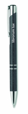 Logotrade promotional gift picture of: Wheat Straw/ABS push type pen