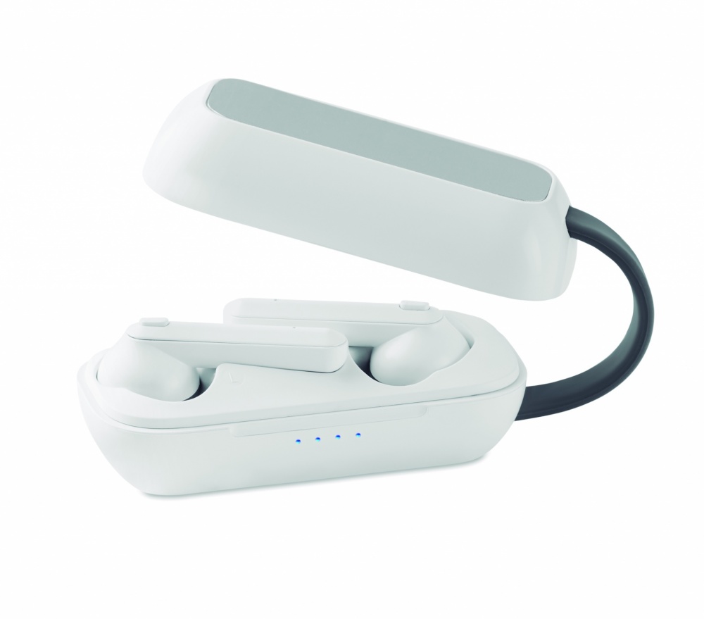 Logo trade promotional items image of: TWS wireless charging earbuds
