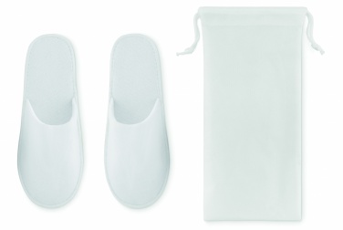 Logo trade promotional giveaways picture of: Pair of slippers in pouch