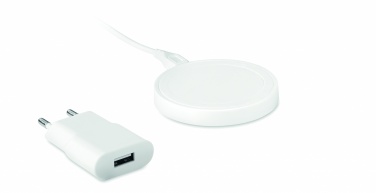 Logo trade promotional products image of: Wireless charger travel set