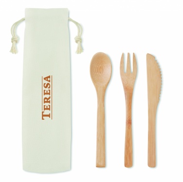 Logotrade promotional giveaway image of: Bamboo cutlery set