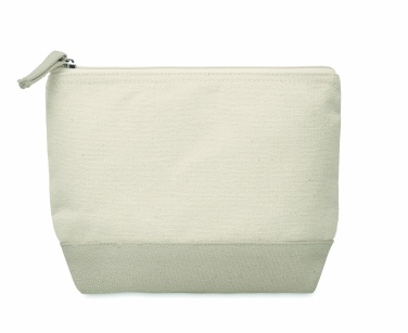 Logo trade promotional product photo of: Bicolour cotton cosmetic bag