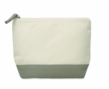Logo trade promotional gifts picture of: Bicolour cotton cosmetic bag