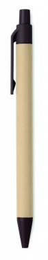 Logo trade promotional merchandise photo of: Push ball pen coffee husk/ABS