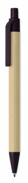 Logotrade promotional merchandise picture of: Push ball pen coffee husk/ABS