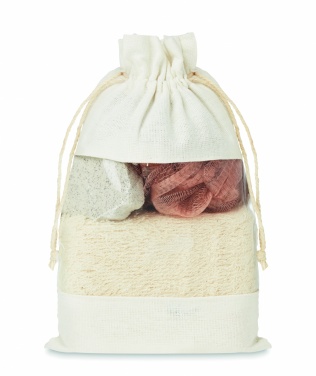 Logotrade promotional item picture of: Bath set in cotton pouch