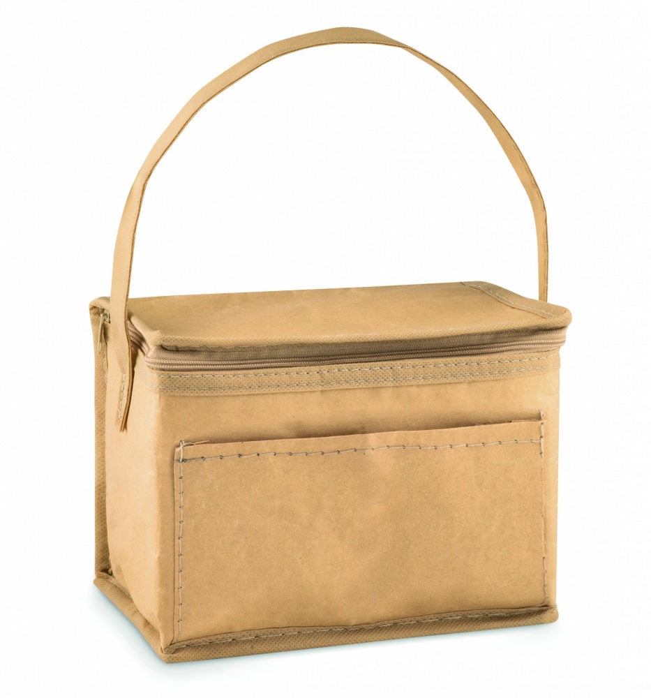 Logo trade promotional giveaways picture of: 6 can woven paper cooler bag