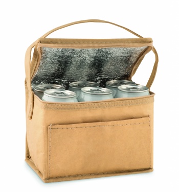 Logo trade advertising products picture of: 6 can woven paper cooler bag