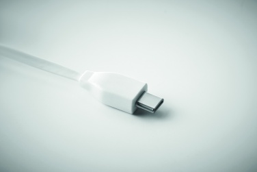 Logo trade promotional merchandise photo of: Bamboo 3-in-1 cable