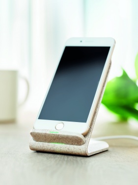 Logotrade promotional product image of: Wheat straw/ABS charger std10W