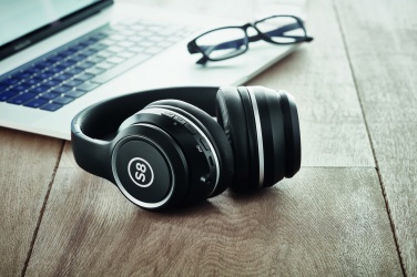 Logo trade promotional gift photo of: ANC headphone and pouch
