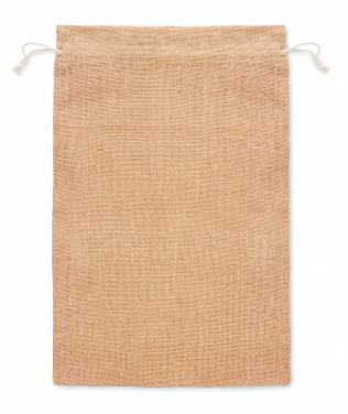 Logo trade business gifts image of: Large jute gift bag 30x47 cm
