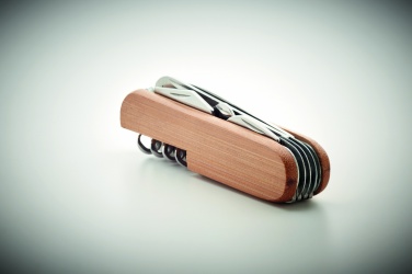 Logotrade advertising products photo of: Multi tool pocket knife bamboo