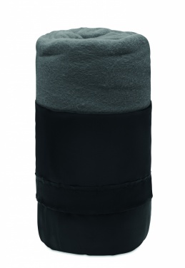 Logo trade promotional merchandise photo of: RPET fleece travel blanket
